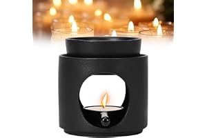 FARYODI Doftlampa för eteriska oljor, doftlampa av keramik med värmeljushållare, arommalampa med ljussked, doftlampa, värmelj
