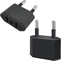 Reiseadapter USA Nach Europa – Stecker-Konverter Für Reisen, Schwarz