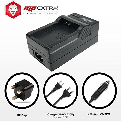 MP Extra LP-E12 Pack 2 batteries   chargeur Europe US   adaptateur allume-cigare pour Canon EOS Noir