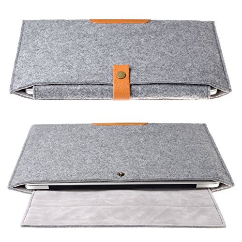 Inateck MP1502 H  lle f  r Apple Macbook Pro Retina 39 1 cm  15 4 Zoll  grau