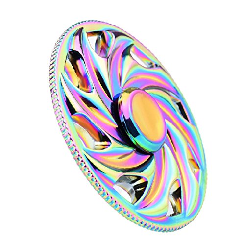 Hand Spinner Fidget Spielzeug Hand Spinner Finger Metall Pure Stahl Spielzeug EDC Focus Fidget Spinner Metall Stress Reducer Kinder Spielzeug Geschenk (A) - 4