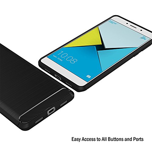 Funda Honor 6X  AICEK Huawei Honor 6X Funda Negro Gel de Silicona Honor 6X Carcasa Fibra de Carbono Funda para Honor 6X 5 5 Pulgadas