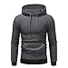 Produktbild Clearance Heligen Herren Langarm Herbst Winter Spleißen mit Tasche Casual Sweatshirt Hoodies Top Bluse Trainingsanzüge