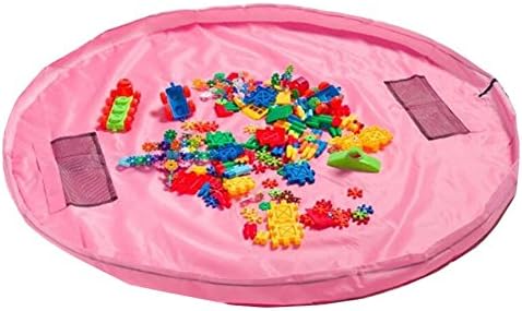 Children's toys fast collection bag toy pad toys for picnics, play, storage and other reasons , pink tuba (150cm diameter)