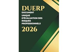 Document Unique de l'Évaluation des Risques Professionnels 2026 - DUERP: registre pré-rempli - Obligatoire dès le 1er salarié - spécial entreprise, Format A4 - 70 pages - Édition 2026