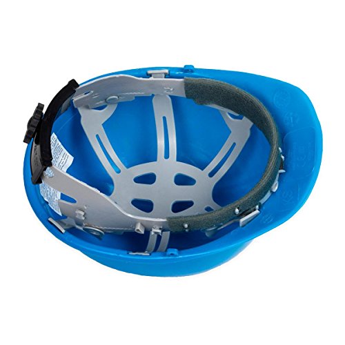5 Bauhelm blau Schutzhelm Helm Arbeitsschutzhelm - 2