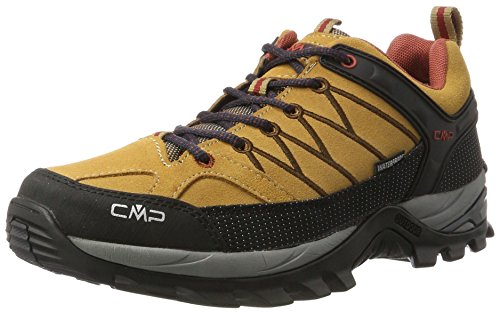 CMP Rigel Low Wp, Zapatillas de Senderismo Hombre, Marrón (Wood-toffee), 42 EU