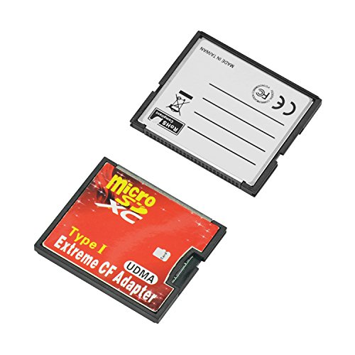 Incutex High Speed Speicherkarten-Adapter Micro SD/Micro SDHC an Compact Flash-Slot Typ I - 4