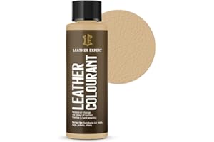 Leather Expert leather dye - Tintura per pelle pronta all'uso - Tintura per pelle di alta qualità - Tintura per pelle - Colori per pelle (beige, 50 ml)