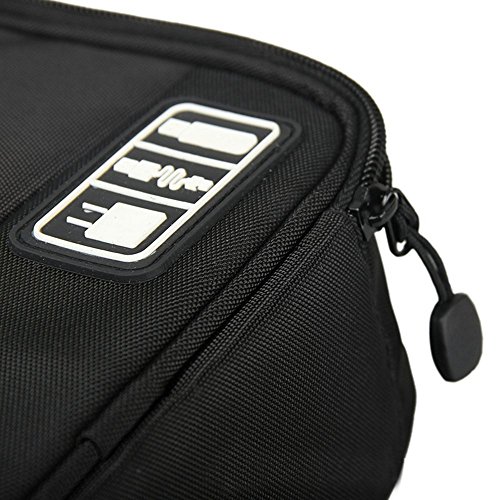 Extsud® Universaltasche Elektronik Zubehör Speicher Beutel Kasten Aufbewahrungstasche für USB-Kabel,Speicherkarte,Akku WD/Samsung Festplatte und elektronische Kleingeräte - 4