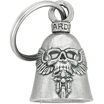 Clochette Porte-Bonheur Moto - Guardian Bell Argenté Acier Inoxydable