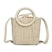 Produktbild AuiforFashion Straw Woven Bag Solid Color Handtasche Versatile Frauen Schultertasche