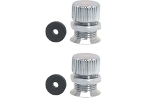 QUICKWARE Pack 2 x Tapones para Drenaje Campanas de Cocina Industriales en Acero Cincado | Tapón para Limpieza de Campanas de Extracción de Hostelería