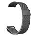 Produktbild MUEN 22mm 20mm Uhrenarmband, Smart Watch Armand Ersatzband mit Edelstahl Magnet-Verschluss Compatible for Samsungsmart Huawei Watch (22mm, Schwarz)