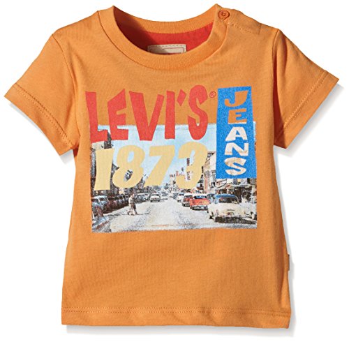 Levi's Baby-Boys Short Sleeve Moty T-Shirt, Orange (Ochre), 18-24 Months (Manufacturer Size:18 Months)