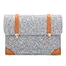 Produktbild BAO 11,6 Zoll 13,3 Zoll Filze mit Leder Laptops Pack Tablette Computer Aktenkoffer tragen Wölbung, Retro Grau, Light Grey, 15 inch