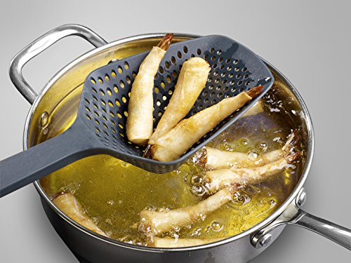 Joseph Joseph JJ381 Scoop Plus hitzebeständiges Löffelsieb XL mit Topfhaken, grün - 3