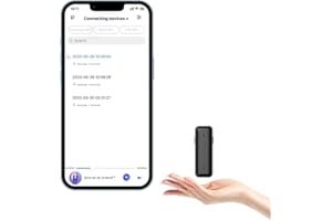 ZAQE Smart Voice Recorder, 64GB Bluetooth Recorder with App, Voice Recorder with Playback, Noise Reduction, One-Touch Audio Recording Device for lectures Meetings Interviews