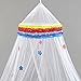 Princess Bed Canopy - Beautiful Rainbow Childrens Bed Canopy With Coloured Flowers - Quick and Easy To Hang Girls Bedroom Accessories - Perfect Gift for Girls, Daughters and Granddaughters