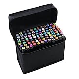 faber castell 801 80 Colores Altamente Pigmentados, Resistentes y Ilamativos: Fabricado para resistir la decoloración. La mayoría de colores de este conjunto se puede utilizar como rotuladores fluorescentes, lo que te permite dibujar por lo menos 300 metros.