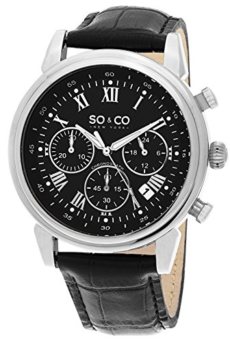 SO & CO New York Herren Monticello Display-Quarz Analog-Uhr – 5059