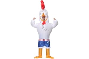 FXICH Disfraz Hinchable de Gallo Boxeador para Adultos - Halloween Blow Up Divertido para Fiesta de Disfraces