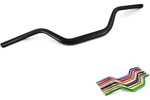 USTPO Manillar universal para motocicleta de 1 1/8 pulgadas de altura media para CRF YZF KXF KLX RMZ DRZ KX RM YZ SX EXC XC Dirt Bike ATV Motocross - Negro