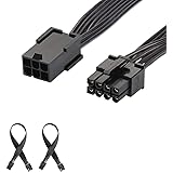 J&D 2-Pack PCIe 6 Pin vers PCIe 8 Pin Câble Adaptateur de d'alimentation, PCI Express 6 Broches vers 8 Broches Power Câble Ad