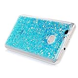 Huawei Nova Hülle Mavis's Diary Tasche Schutzhülle Aqua Bling Glitzern Design TPU Softcase Fall Euit Back Cover Bumper Handytasche Scratch Telefon-Kasten Handyhülle Handycover + 1x Kapazitive Feder + 1x Gemeinsame Staubstecker - 