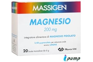 MARCO VITI FARMACEUTICI Massigen magnesio pidolato Polvere 200mg 20 buste