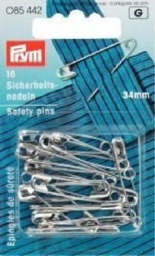 PRYM Sicherheitsnadeln, silber, 34 mm