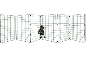 P DOT WOLF Conka Pets – Outdoor Dog Fence – Low Level Wire Garden Barrier for Dogs and Pets – 60cm High – 5cm x 5cm Mesh Stops Dogs from Jumping – Portable & Lightweight - Covers 5 Foot/1.5 Metre Gap