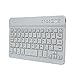 Produktbild Tonsee 7-Zoll Ultra Slim Aluminium Wireless Bluetooth Tastatur für IOS Android Windows PC,Weiß