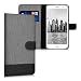 Produktbild kwmobile Wallet Case Canvas Hülle für > Huawei Nova Plus < - Flip Tasche mit Kartenfach und Ständer in Grau Schwarz