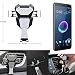 Produktbild Für HTC Desire 12 kompakte Halterung Lüftungshalterung Lüftungsschlitz Lüftungsgitter schwarz-silber Autohalterung KFZ Auto-Halterung Smartphone Halter Air-vent-Halterung Handy für HTC Desire 12 - K-S-TradeÂ