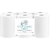 Pratiksoft İ&ccedil;ten &Ccedil;ekmeli Kağıt Havlu 6 Rulo