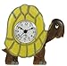 Tortoise Clock : Handcrafted Wooden Christmas Gift Idea : On/off alarm switch on reverse : Top Hand Painted Xmas Presents for Boys, Girls, Kids, Children & Fun Loving Adults! : Height approx 12cm