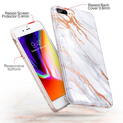 Funda iPhone 7 Plus  8 Plus M  rmol  ESR Funda M  rmol Suave TPU Gel  Ultra Fina   Protecci  n a Bordes y C  mara   Compatible con Carga Inal  mbrica  Enjaca Perfecta para Apple iPhone 7 Plus  iPhone 8 Plus 5 5  2017- Gris