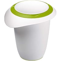 Westmark Quirltopf mit zweigeteiltem Deckel, 1 l, Mit Ausgießer, Kunststoff, Weiß/Apfelgrün, 3151227A