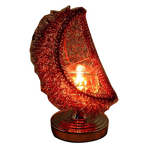 Preisvergleich Produktbild NachtlichtEisenromantik, Aromalampe, berührungsempfindliche Schreibtischlampe, rot