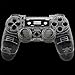 Price comparison product image Jiulyning Custom Replacement Wireless Game Controller Shell Case Cover Kit for Sony PS4, Includes Button Set, Clear