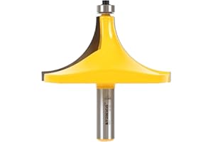 Yonico 13171 - Round Over Edge Forming Router Bit, Radius: 1-1/2" - 1/2" Shank