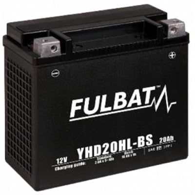 WACOX Fulbat - Batterie moto YHD20HL-BS étanche au Gel 12V / 20Ah spécial Harley