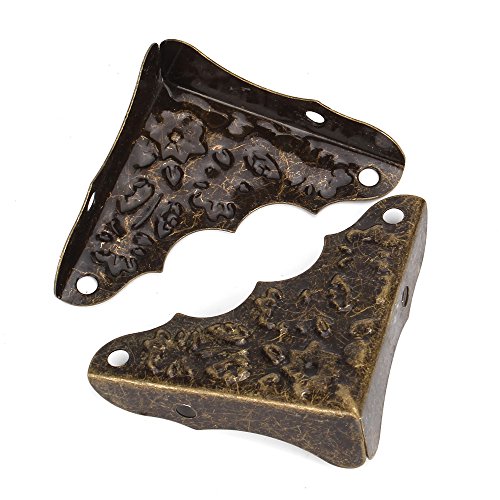 BQLZR Vintage Antike Dekorative Kantenschutz Tisch Kantenabdeckung Bronze Packung mit 20 - 2