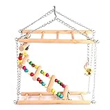 Tendrá un juguete divertido para picotear, balancearse, jugar y escalar.