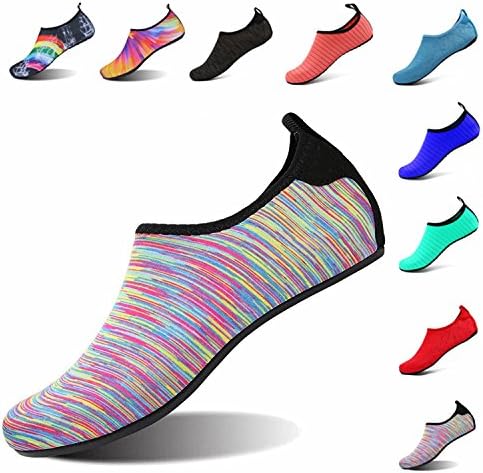 LK LEKUNI LeKuni Water Shoes Mens Womens Kids Beach Swim Shoes Quick-Dry Aqua Socks Pool Shoes for Surf Yoga Water Aerobics(6.5/7.5,41_HengWenCai)