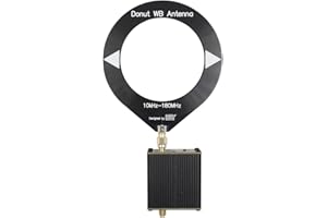 OCEANLEND Loop Antenna, Donut Broadband Antenna, With Low Impedance Converter, 1 Storage Bag, 10KHz-180MHz