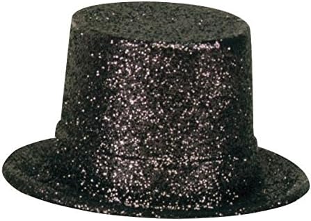 Amscan top Hat Glitter Hollywood, Black