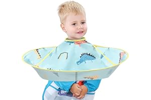 Wenrou Capa De Pelo Para Niños, Capas De Corte Peluqueria, Capa De Corte De Pelo Impermeable, Capa De Corte De Pelo Para NiñOs, Para El Hogar, Con Cierre A Presión, Para Cortar El Pelo Los Niños