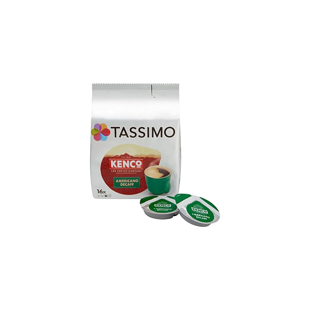 Tassimo Kenco Decaffeinated Coffee Pods 16×6.5g 104g Fresh Store Shop
